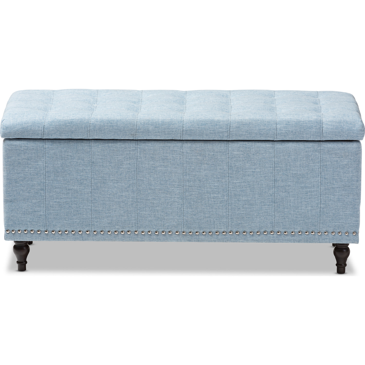 Light store blue ottoman